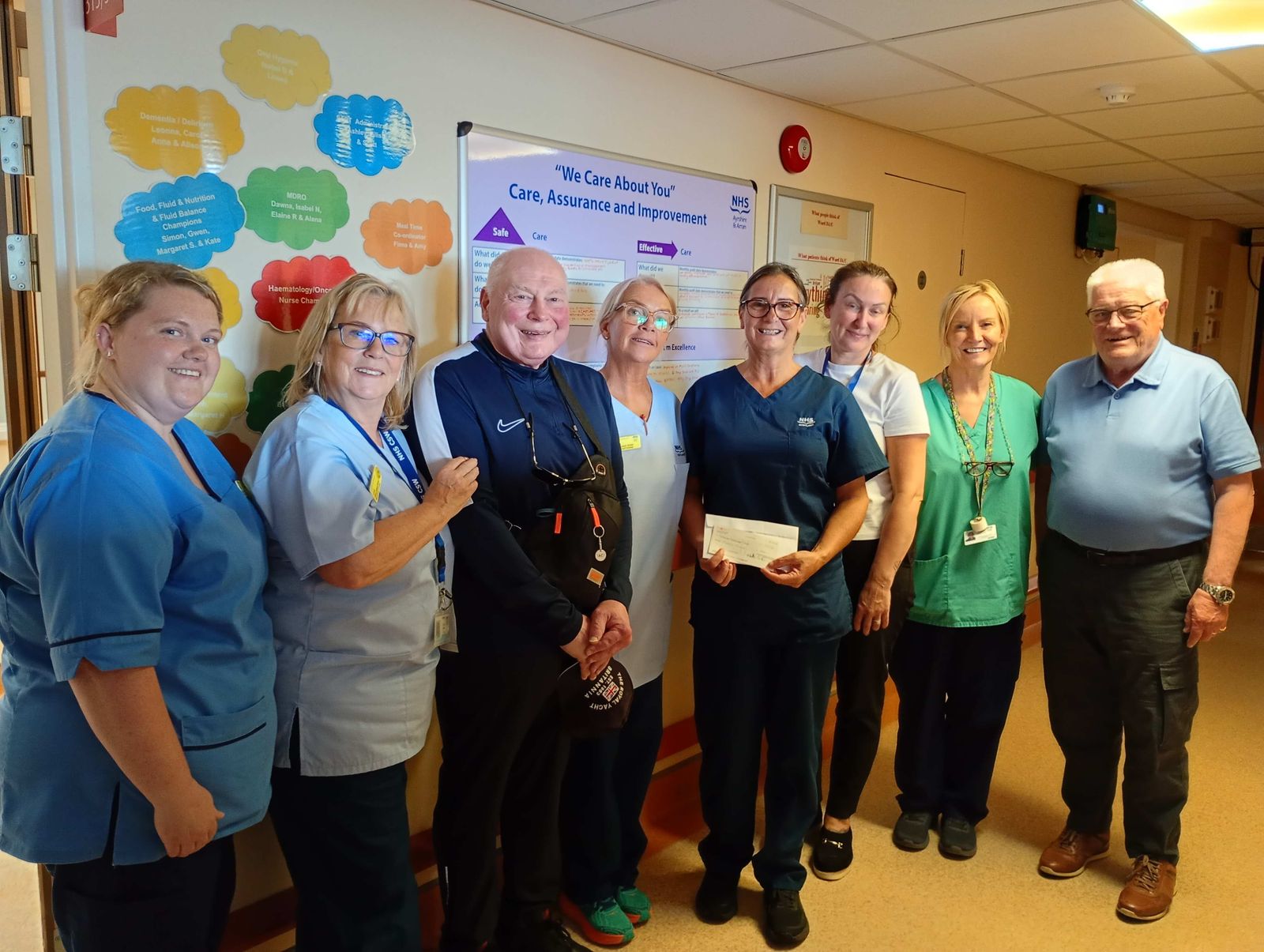 Cheque presentation to the Ayrshire Oncology Trust